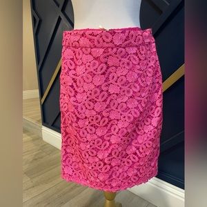 Kate Spade pink Barbie lace skirt
